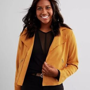 Daytrip Faux Suede Cropped Jacket